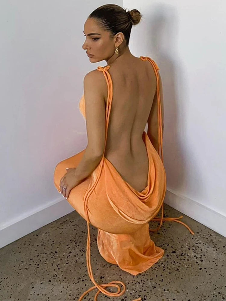 Backless Maxi Dress